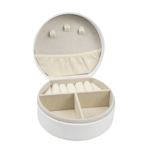 Travel Jewelry Case,Personalized Jewelry Box,Elegant Half-Moon Design with Personalized Golden Initial Case,Personalized Gifts for Women,Jewelry organizer;Personalized Gifts for Women or Friends(M) - style: M