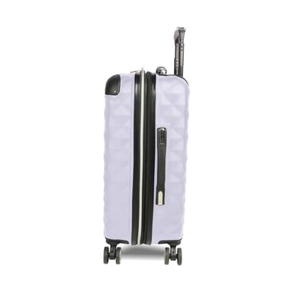 Kenneth Cole REACTION Diamond Tower Collection Lightweight Hardside Expandable 8-Wheel Spinner Travel Luggage, Lavender, 24-Inch Checked - color: Lavender, size: 24-Inch Checked
