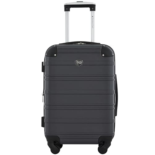Travelers Club Phoenix Luggage, Blackened Pearl, 22-Inch Carry-On - color: Blackened Pearl, size: 22" Carry-On