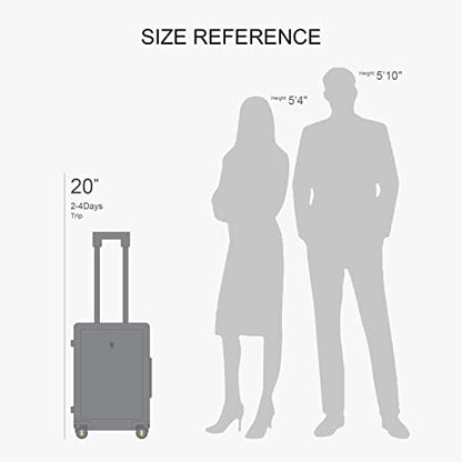 LEVEL8 Pink Suitcase with Spinner Wheels, Carry on Luggage Airline Approved, Suitcase for women Men, Lightweight Luminous Textured, Tsa Lock, 20 Inch - color: Pink, size: Carry-On 20 Inch