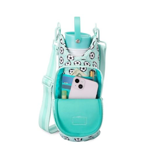 Swig Life Water Bottle Sling Bag, Water Bottle Holder with Adjustable Strap, Carrier Bag with Zippered Phone Pocket, Holds 36oz (Side Kick) - color: Side Kick