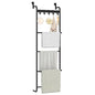5 Tier Over The Door Towel Racks for Bathroom Wet Towel Drying Rack Clothing Storage Holder with Hooks (Black, 5 Tier) - color: Black