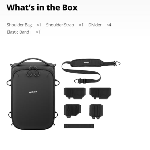 AMBITFUL Medium Camera Cube Insert for Backpack, Waterproof Padded Camera Insert with Dividers, Quick Access for Travel Photography Gear Organizer (8.5L)