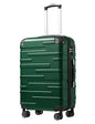 Coolife Hardside Carry-On Luggage with TSA Lock, Spinner Wheels, Telescopic Handle, Lightweight Suitcase (Dark Green, S(20in_carry on)) - color: dark green, size: Small (20 In)