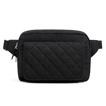 G4Free Small Diaper Bag for Baby Girl and Boy, Mini Sling Diaper Bag Fanny Pack with Portable Changing Pad - color: Black