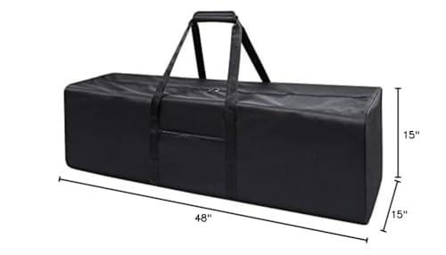 Urbanstand 48 Inch Travel Duffle Bag Extra Large Sport Equipment Duffel Bags with 2-way Lockable Zippers (Black) - color: Black, size: 48inch