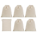 PATIKIL 12"x8" Coin Money Sacks Bag, 6Pcs Bank Deposit Change Transit Cash Bags with Drawstring Currency Gift Sacks Style 1, Beige - color: Beige, size: 12"x8"