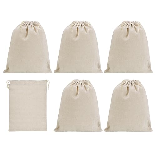 PATIKIL 12"x8" Coin Money Sacks Bag, 6Pcs Bank Deposit Change Transit Cash Bags with Drawstring Currency Gift Sacks Style 1, Beige - color: Beige, size: 12"x8"