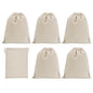 PATIKIL 12"x8" Coin Money Sacks Bag, 6Pcs Bank Deposit Change Transit Cash Bags with Drawstring Currency Gift Sacks Style 1, Beige - color: Beige, size: 12"x8"