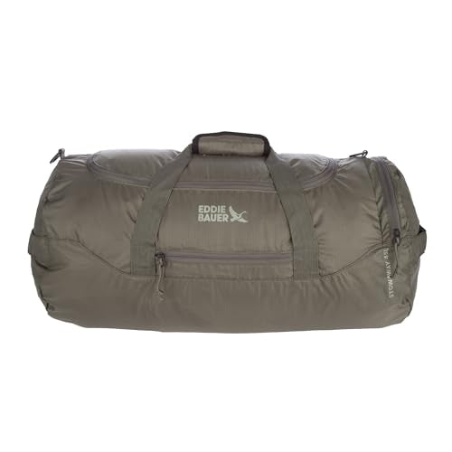 Eddie Bauer Stowaway Packable Duffel Bag | Travel | Foldable | Lightweight | Durable | Ripstop Polyester - color: Spruce