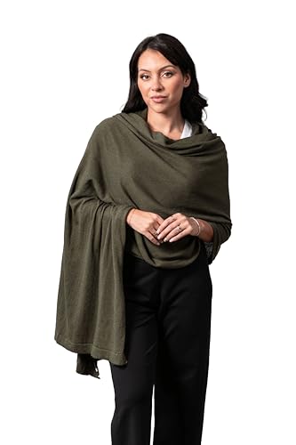 zestt Dreamsoft Travel Scarf, Wrap and Shawl for Women, Organic Cotton - color: Olivewood