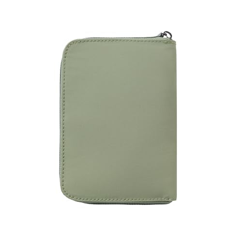 Travelon RFID Blocking Passport Zip Wallet - color: Moss