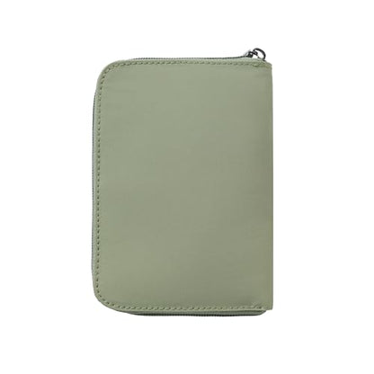Travelon RFID Blocking Passport Zip Wallet - color: Moss