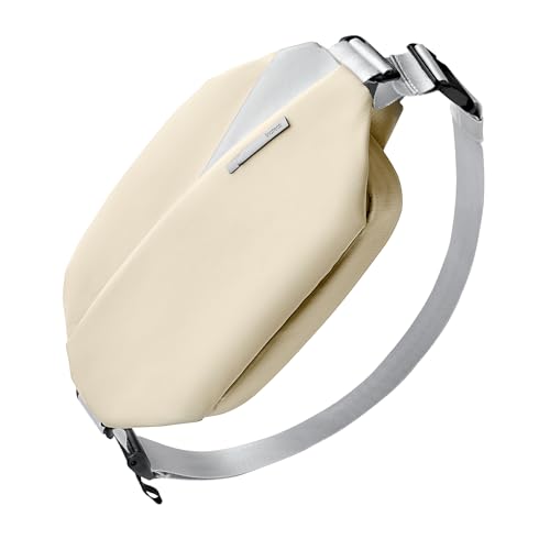 Inateck Sling Bag X, Multi-pocket Crossbody Shoulder Chest Bag with Adjustable Shoulder Strap, Water-resistant Waist Fanny Pack for Men, Women, Travel, Daily Use, Cycling, Hiking, Beige, Small - color: Beige, size: Small