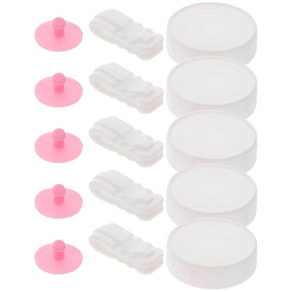 Mobestech Vacuum Bag Clamps and Compression Valve Plugs Set with Silicone Seals Airtight Storage Bag Sealing Clips for Space Saver Travel Compression and Luggage Vacuum Accessories 15pcs Kit