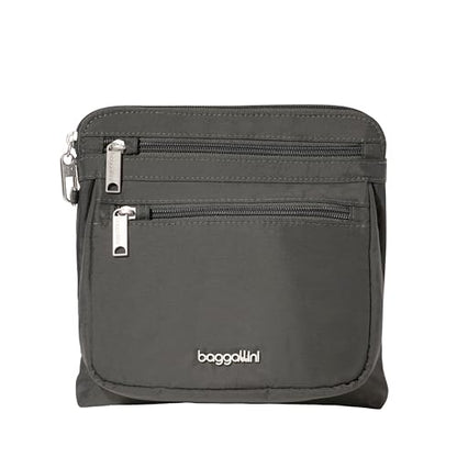 Baggallini Securtex Anti-Theft Crossbody - color: Charcoal