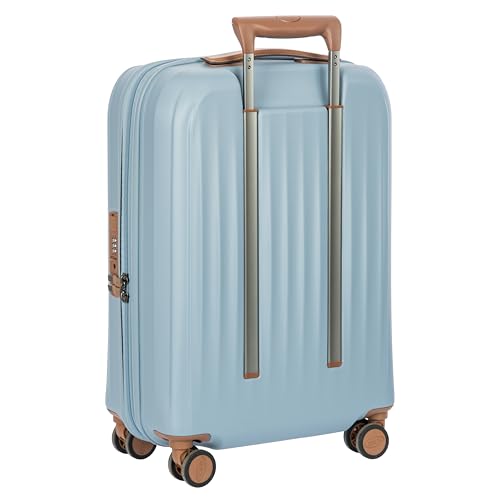 Bric's Taormina Ultra-Light Carry-On Spinner – Airline Approved Expandable Hard Shell Suitcase with TSA Lock, Anti-Tamper Zippers & Built-In USB Port - 21 Inch, Sky Blue - color: Sky Blue, size: Carry-On