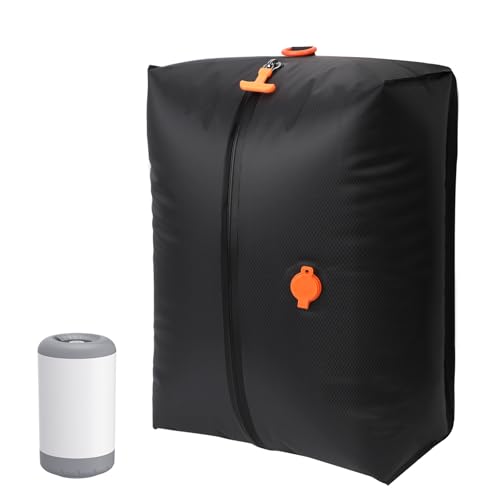 Fantictas Vacuum Travel Bags (1 Pack) - 18L Waterproof & Tear Resistant Travel Compression Bags with Wireless Vacuum Pump for luggage & Backpacks, Space Saving Vacuum Storage Bags