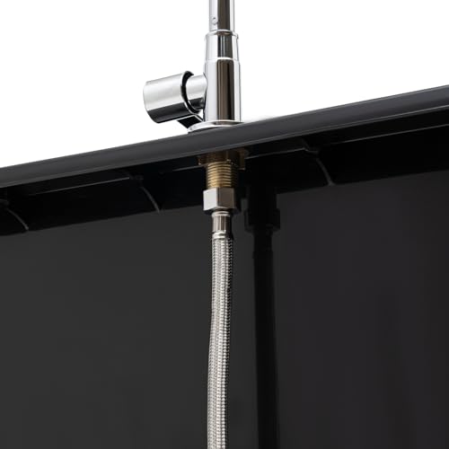 Laundry Sink, Freestanding Plastic Laundry Sink With Washboard Utility Sink Laundry Tub Indoor and Outdoor Utility Sink with Faucet Hoses Drain Kit for Laundry Room Washing Room Garden Garage - color: 23.62*15.75*30.12in -Black