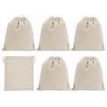 PATIKIL 10"x8" Coin Money Sacks Bag, 6Pcs Bank Deposit Change Transit Cash Bags with Drawstring Currency Gift Sacks Style 1, Beige - color: Beige, size: 10"x8"