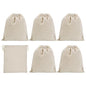 PATIKIL 10"x8" Coin Money Sacks Bag, 6Pcs Bank Deposit Change Transit Cash Bags with Drawstring Currency Gift Sacks Style 1, Beige - color: Beige, size: 10"x8"