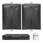 Vacuum Bag for Travel, Professional IPX8 Waterproof Reusable Vacuum Compression Bags for Travel Suitcases, Durable Space Saver Bag(2 PACK,With Pump)