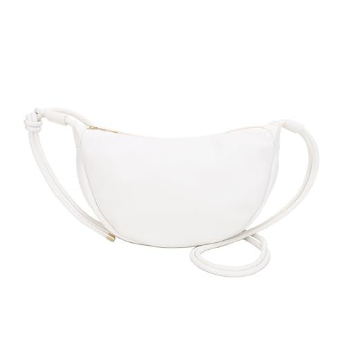 Mali&Lili Hobo Shoulder Bag for Women, Aria Convertible Crossbody Bags for Women, Vegan Leather purses, Shoulder Handbags - color: White