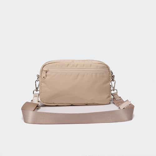 Pander Crossbody Sling Bag – Everyday Purse with Adjustable Strap, Perfect for Travel, Errands, and Daily Use - color: Raw Linen