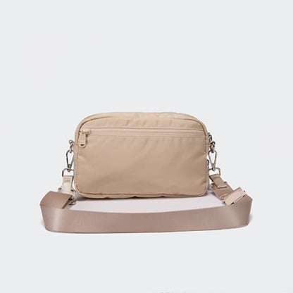 Pander Crossbody Sling Bag – Everyday Purse with Adjustable Strap, Perfect for Travel, Errands, and Daily Use - color: Raw Linen