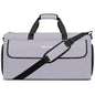 Travel Garment Bag Suit Bags for Men with Shoulder Strap & Shoes Compartment, Water Resistant Carry On Garment Duffle Bag - 2 in 1 Hanging Suit Garment Bags for Travel, Grey - color: Grey