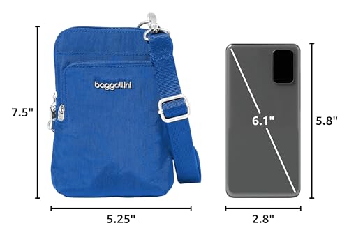 Baggallini Women's Securtex Anti-theft Activity Crossbody Bag - color: Lapis