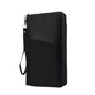 Leather Passport Holder Family, RFID Blocking Passport Wallet, Travel Essentials Premium Wallets - color: Black