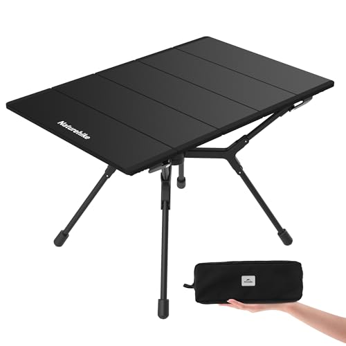 Naturehike YL01 Portable Camping Table, Lightweight Folding Backpacking Table for Hiking, Tailgating, Picnics, Beach, Travel