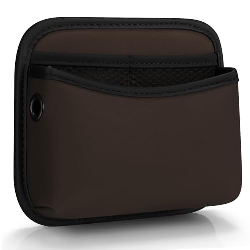 Accmor Universal Car Side Pocket Organizer, PU Leather Car Pocket Pouch for Car Seat, Door, Window, Console, Cards Trash Cell Phone Sunglasses Holder for Car, Brown - color: brown