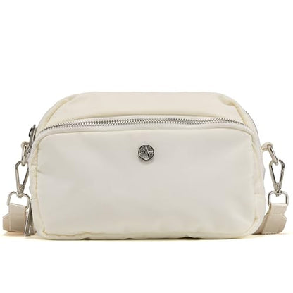 Pander Crossbody Sling Bag – Everyday Purse with Adjustable Strap, Perfect for Travel, Errands, and Daily Use - color: Ivory White