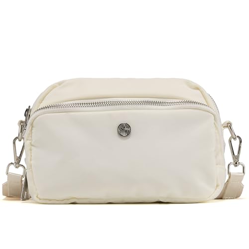 Pander Crossbody Sling Bag – Everyday Purse with Adjustable Strap, Perfect for Travel, Errands, and Daily Use - color: Ivory White