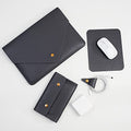 PU Leather Laptop Sleeve Compatible with New 14 inch MacBook Pro A2992 A2918 A2442,Old MacBook Pro Air 13, Surface Laptop 13.5, Thinkpad X1 Carbon 14 Set of 4PCS Color Dark Grey - color: Dark Grey, size: 14Inch Laptop