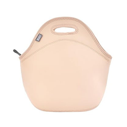 Built Gourmet Getaway Neoprene Lunch Bag, Cameo Rose Floral Tote - Insulated, Reusable Food Carrier for Work, Office, Teachers, Nurses, Travel & Picnics - Soft Handles, Zipper Closure (Machine Wash) - color: Cameo Rose