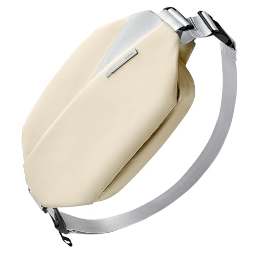 Inateck Sling Bag X, Multi-pocket Crossbody Shoulder Chest Bag with Adjustable Shoulder Strap, Water-resistant Waist Fanny Pack for Men, Women, Travel, Daily Use, Cycling, Hiking, Beige, Large - color: Beige, size: Large