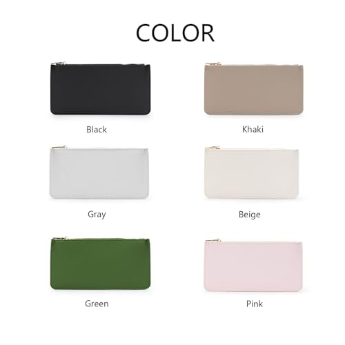 Pencil Pen Case Stationery Case Pouch Bag (Green,Faux leather) - color: Green/FL