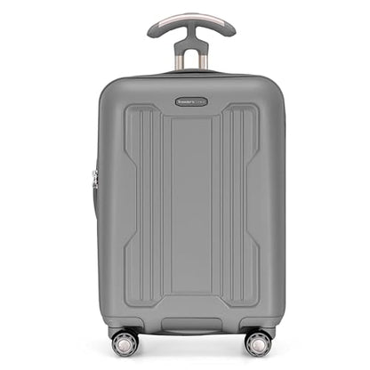 Traveler's Choice Ultimax II Polycarbonate Hardside Luggage with Spinner Wheels, Slate Gray, 21-Inch Carry-On - color: Slate Gray, size: 21-Inch Carry-On
