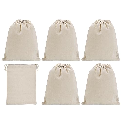 PATIKIL 14"x10" Coin Money Sacks Bag, 6Pcs Bank Deposit Change Transit Cash Bags with Drawstring Currency Gift Sacks Style 1, Beige - color: Beige, size: 14"x10"