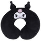 Roffatide Anime Kuromi U-Shape Neck Pillow Printed Plush Melody Travel Pillows for Sleeping Christmas and Birthday Gift Melody Black - color: C
