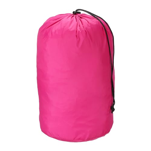 PATIKIL Stuff Sack, 9 x 16 Inch Waterproof Outdoor Storage Sack Ultralight Drawstring Dust Flap Bag for Camping, Rose Red - color: Rose Red, size: 9 x 16 Inch