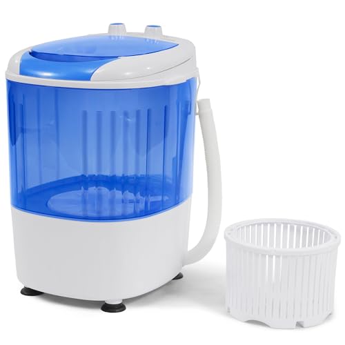 Elevon Mini Spin Dryer Portable Washing Machine, Compact Laundry for Home, Apartment, RV, Blue - style: Mini, Blue