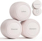 New Travel Toiletry Containers [Ultra Leakproof] TSA-Approved, PLA Hard Shell Jars with 5 Magnetic Labels, Wide Mouth Bottles for Lotion, Cleanser, Shampoo, Conditioner, Beige, 3 Pack, 1OZ - color: Beige, size: 1 oz / 30 ml