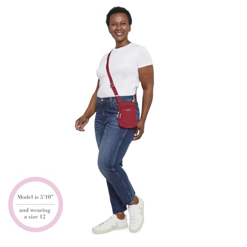 Baggallini Women's Securtex Anti-theft Activity Crossbody Bag - color: Midnight Blossom Print