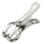 Stainless Steel Windproof Laundry Clips – Heavy-Duty Clothes Pins Rust-Resistant Twin-Prong Towel & Bath Towel Clips (12, 4.3") - size: 4.3"
