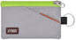 RFID Blocking Travel Wallet with Adjustable Lanyard, Small Nylon Zipper Pouch and Badge Holder for ID, Credit Cards, Cash, Keys, Commuters (Grey) - color: Grey