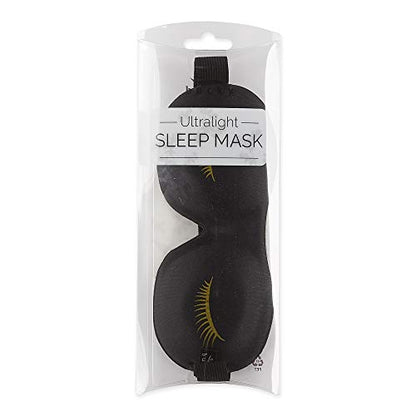 Bucky Ultralight & Comfortable Contoured Sleep Eye Mask, Gold Eyelash, One Size,5824 - color: Gold Eyelash